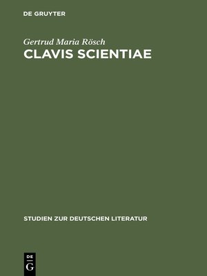 cover image of Clavis Scientiae